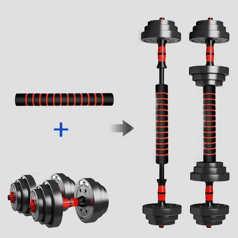 Adjustable Dumbbell Barbell Set for Home Gym Fitness