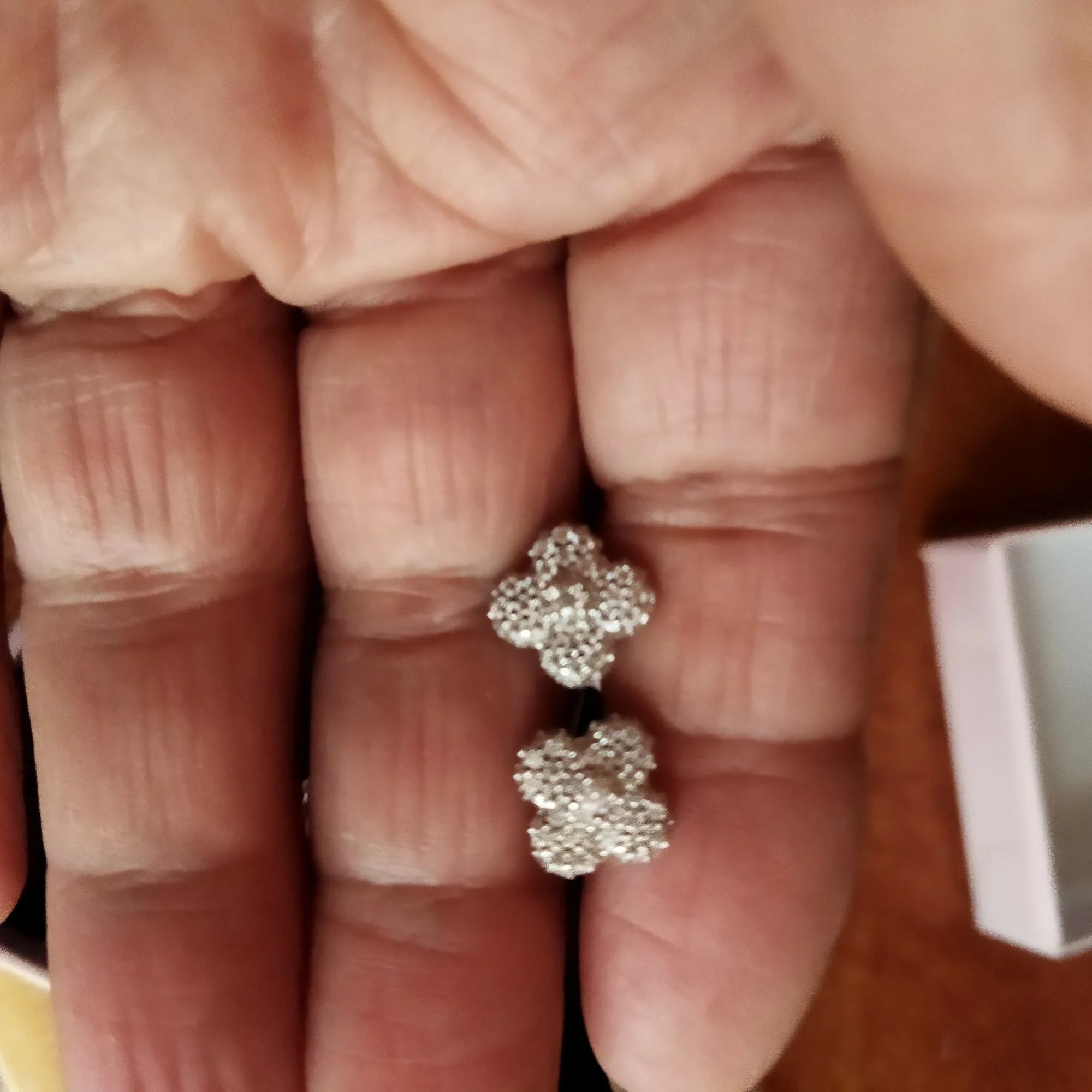 10MM VVS Clover Cluster Earrings