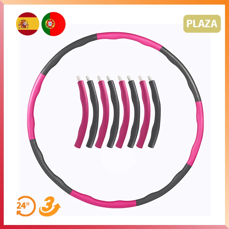 Nippon Hula Hoop Octa For Adult Kids Premium Quality Exercise Fitness Ring  Multi Colour Adjustable Size 46-75 Cms Diameters