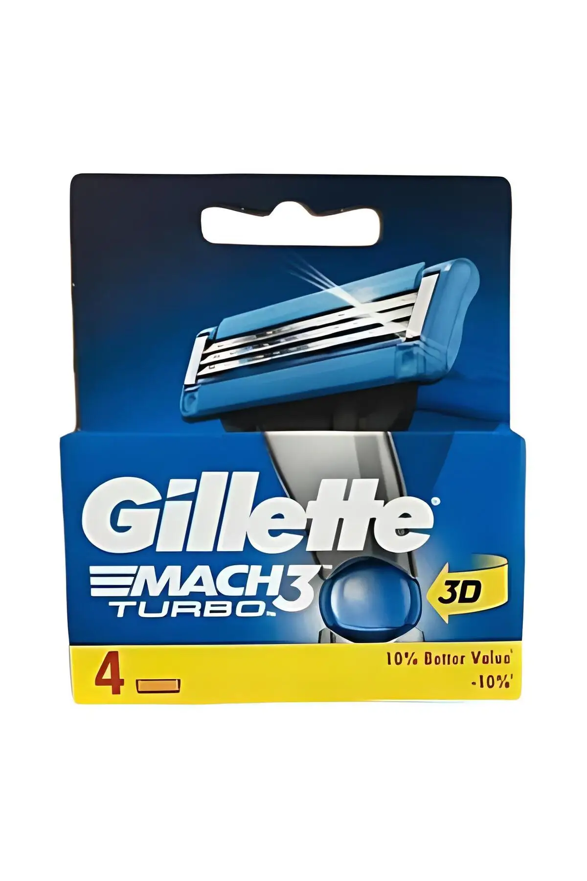 Gillette Mach 3 Turbo 3D 4-х