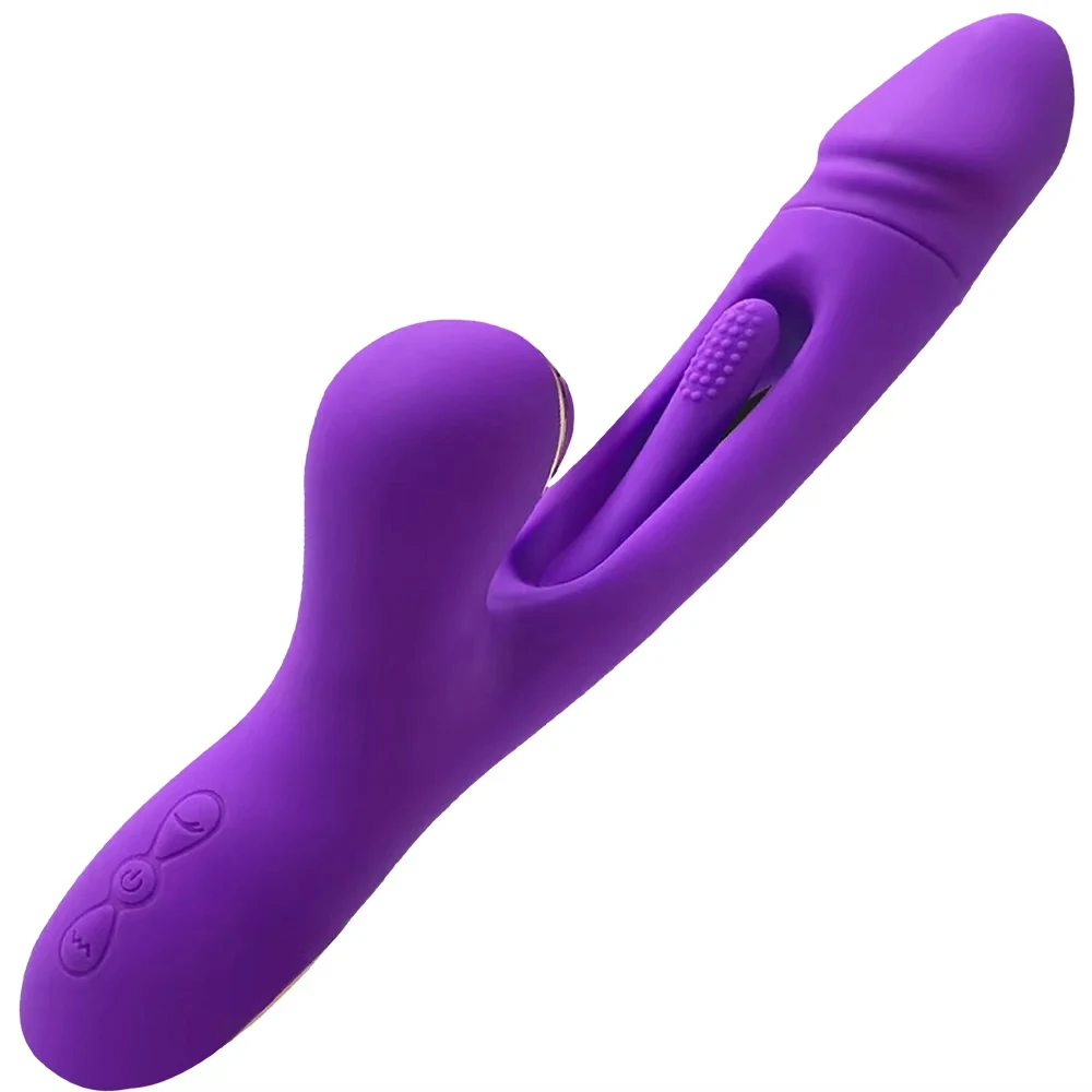 Adult Novelty Sex Toys 3-in-1 Vibrating Massager 7 Vibration, Suction, and Tapping Modes Female Masturbator Christmas Gift