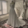 Mryarce 2025 Trends Basque Waist Elegant Wedding Dresses Strapless Silk Satin A Line Bridal Gowns 6