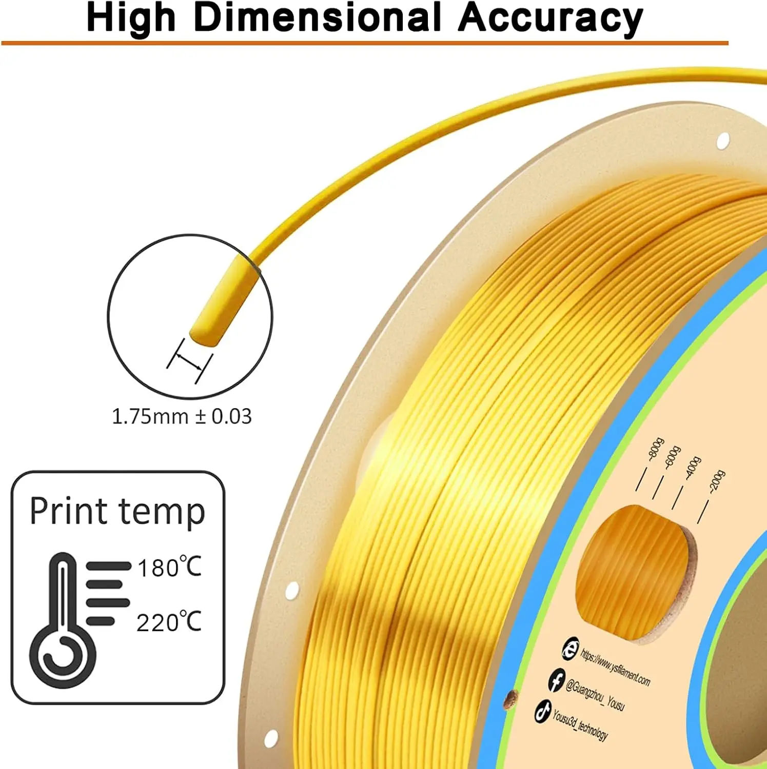 실크 PLA 필라멘트 1.75mm 3D 프린팅 필라멘트 250g 스풀 샤인 실키 샤이니 메탈릭 실크 골드, 화이트, 블랙, 실버, 그린, 레드, 블루