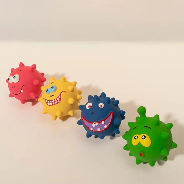 Cute Squeaky Pet Dog Interactive Chew Halloween Toy Puppy Bite Resistant Thorn Tooth Cleaning Toy Molar Chew Toys for Dogs Suppl 4