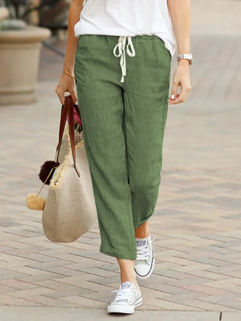 summer pants women cotton