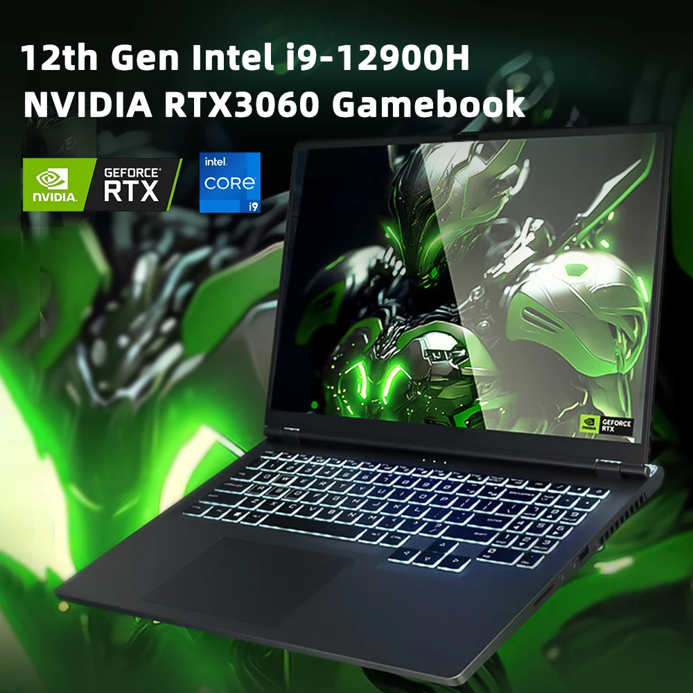 Topton Gaming Laptop Intel I9 12900H I7-12700H Nvidia Geforce Rtx 3060 Gddr6 6Gb Gpu 16 "Fhd 144Hz Display Ips Tastiera Rgb