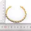 AIBEF Branch Leaf Shape Opening Adjustable Bracelet Decorative Jewelry Copper Cubic Zircon Ornaments Friend Woman Party Gift 6