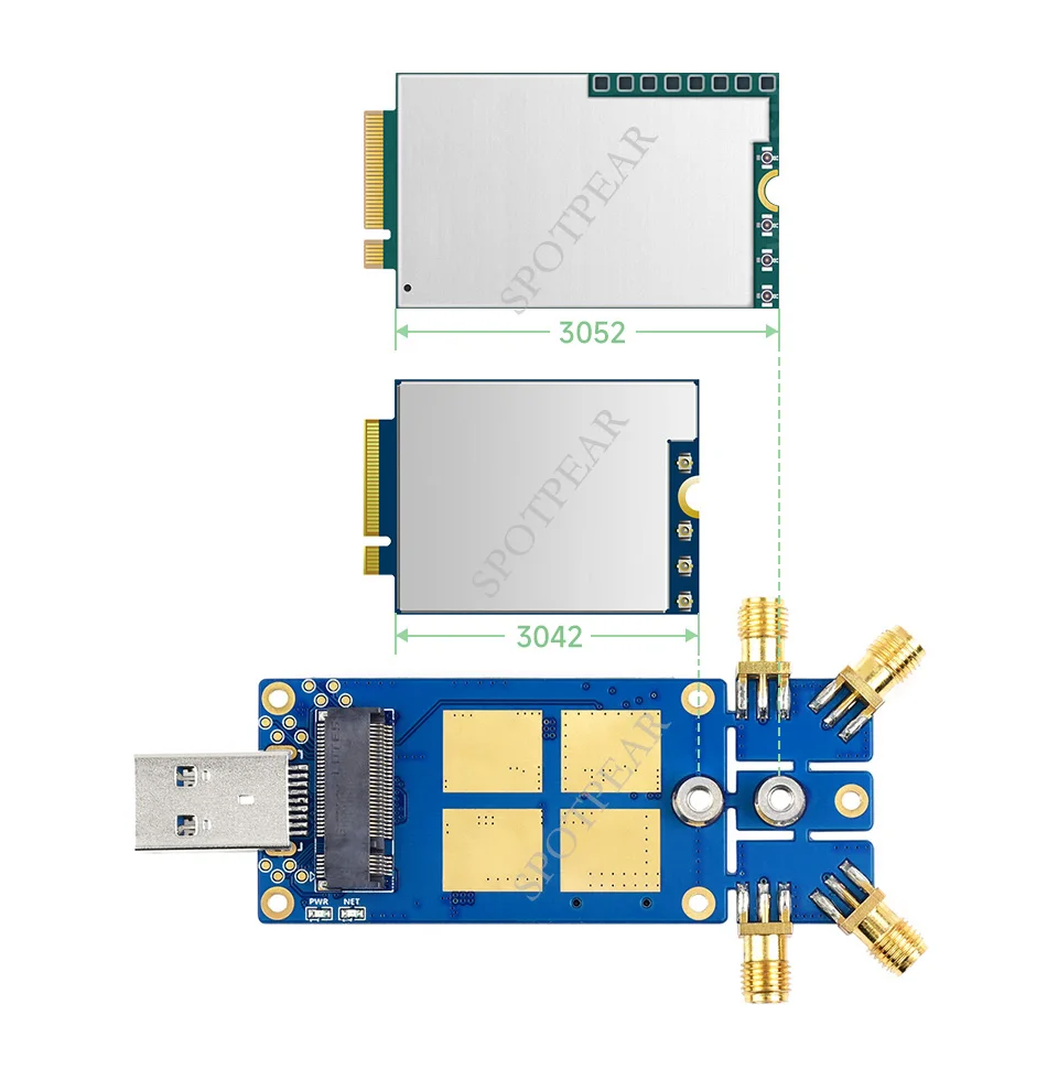 USB3.1 para M.2 Chave B Porta