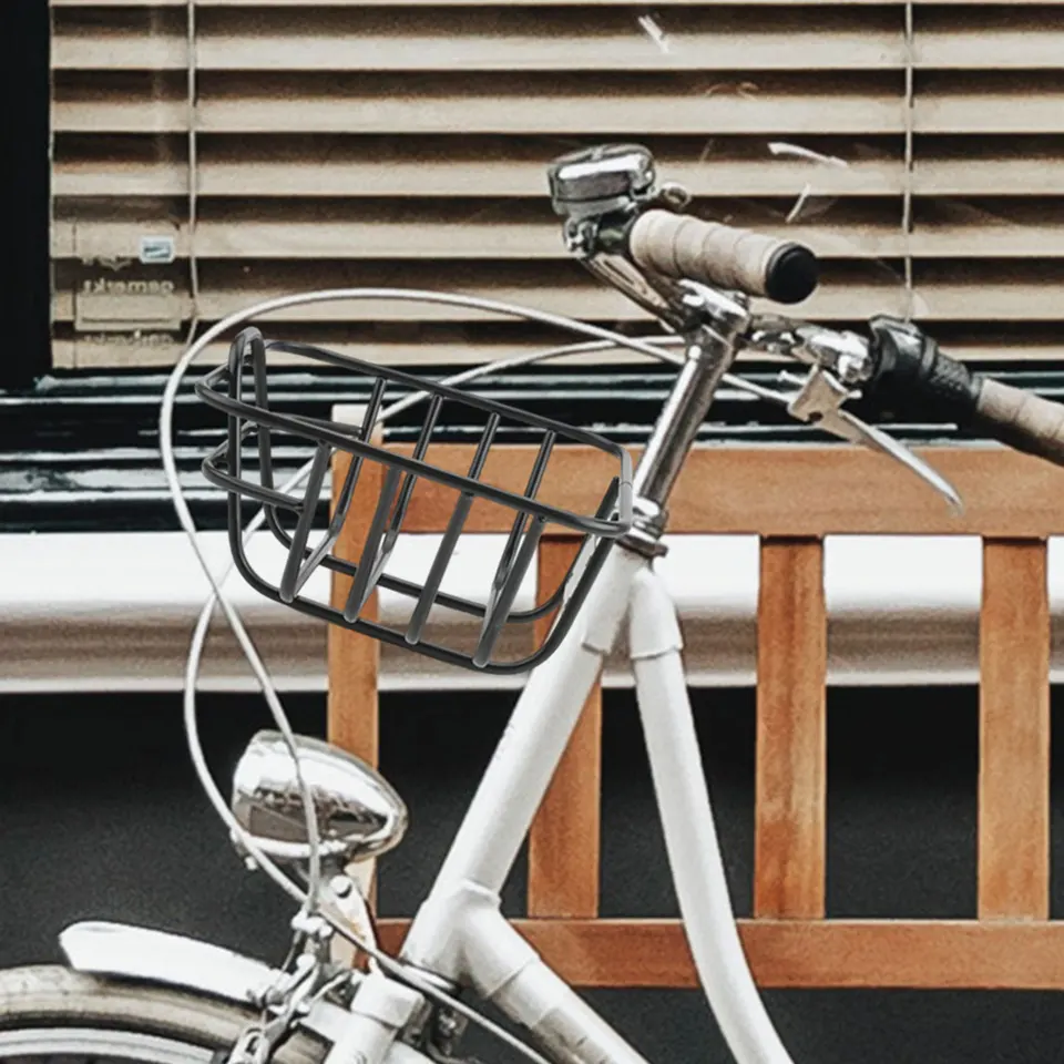 Fiets-bagagemand, fietsmand, grote achterfietsendrager van metaal, framefiets-achterrek, elektrische fietsachter-opbergmand voor schooltas, veiligheidshelm
