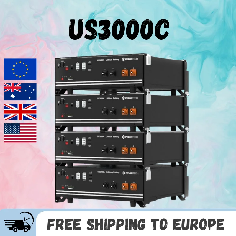 Pylontech 리튬 배터리, US3000C / 4,8 kWh - 48 V / 100 Ah-리튬 4, 8KWh-Pylontech