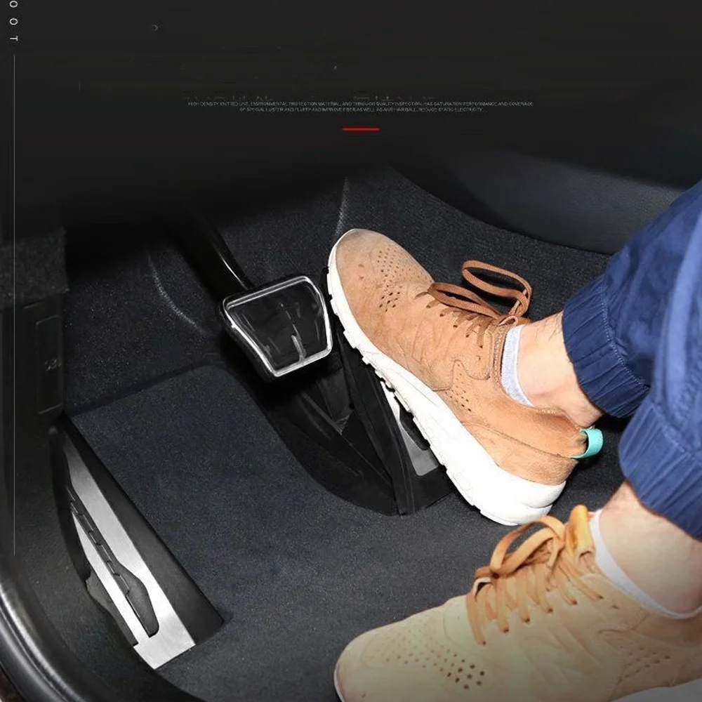 Car Gas Brake Pedal for BMW 2 Series GT F45 F46 U06 220i 2014~ Stainless Steel Anti-Slip Footrest Pedals Cover Accessories