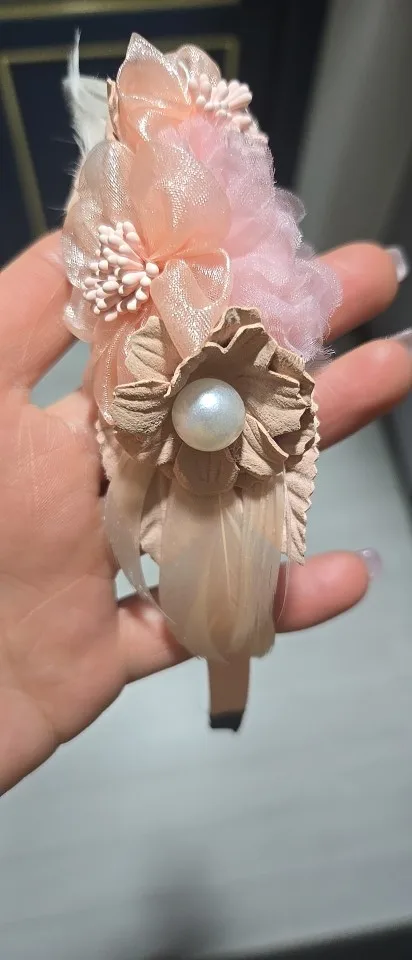 Artificial Floral Headband for Wedding and Party photo review