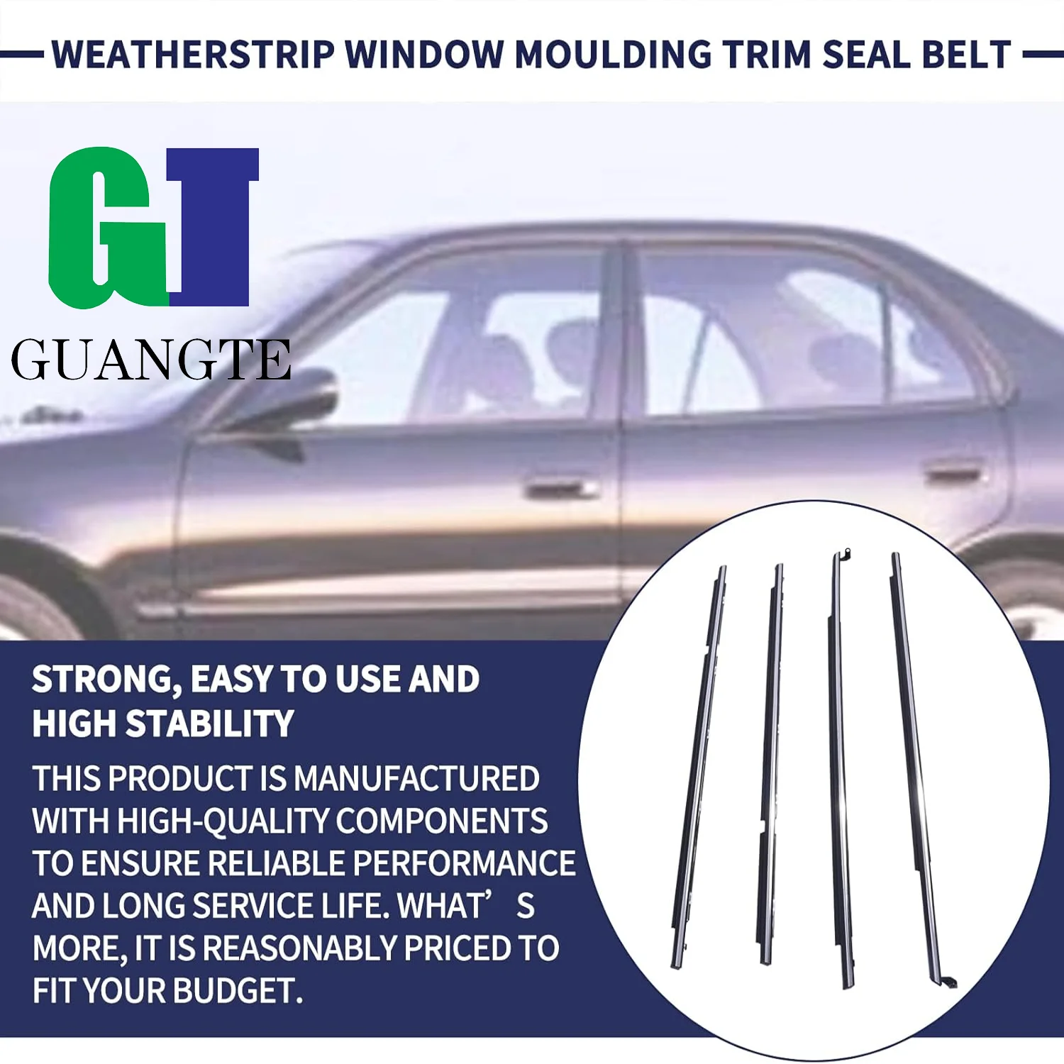 Rear Right Door Seal Rubber Weatherstrip Black For Toyota Corolla - View #9