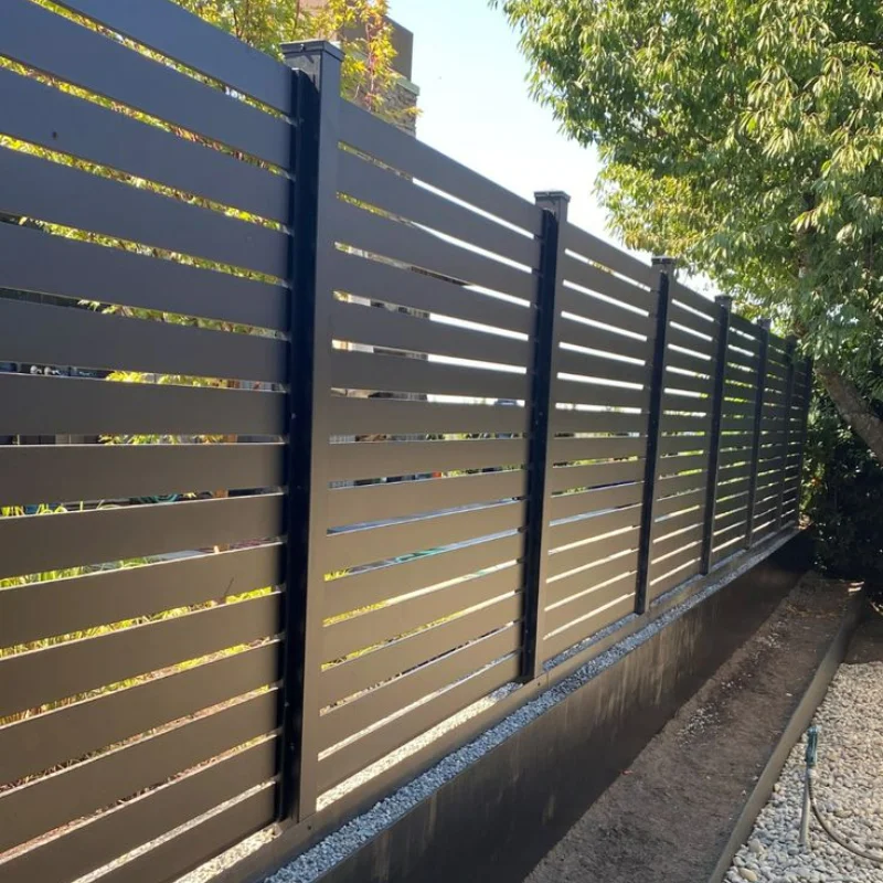 Modern Aluminum Slat Fence Decorative Privacy Panels for Outdoor Use