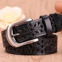 Haute qualité résistant à l'usure et imperméable en cuir Pu noir affaires jupes décontractées accessoires femmes ceintures jean ceintures Vintage 3