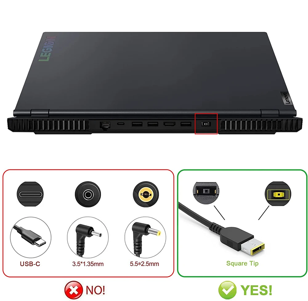 Carregador ac Portátil para Lenovo Legion 5p c7 s7 Y540 Y545 Y740 Y730 Y900 Y910 Y920 Y7000 4x20e75111 Adaptador Fonte de Alimentação 230w - Imagem 5