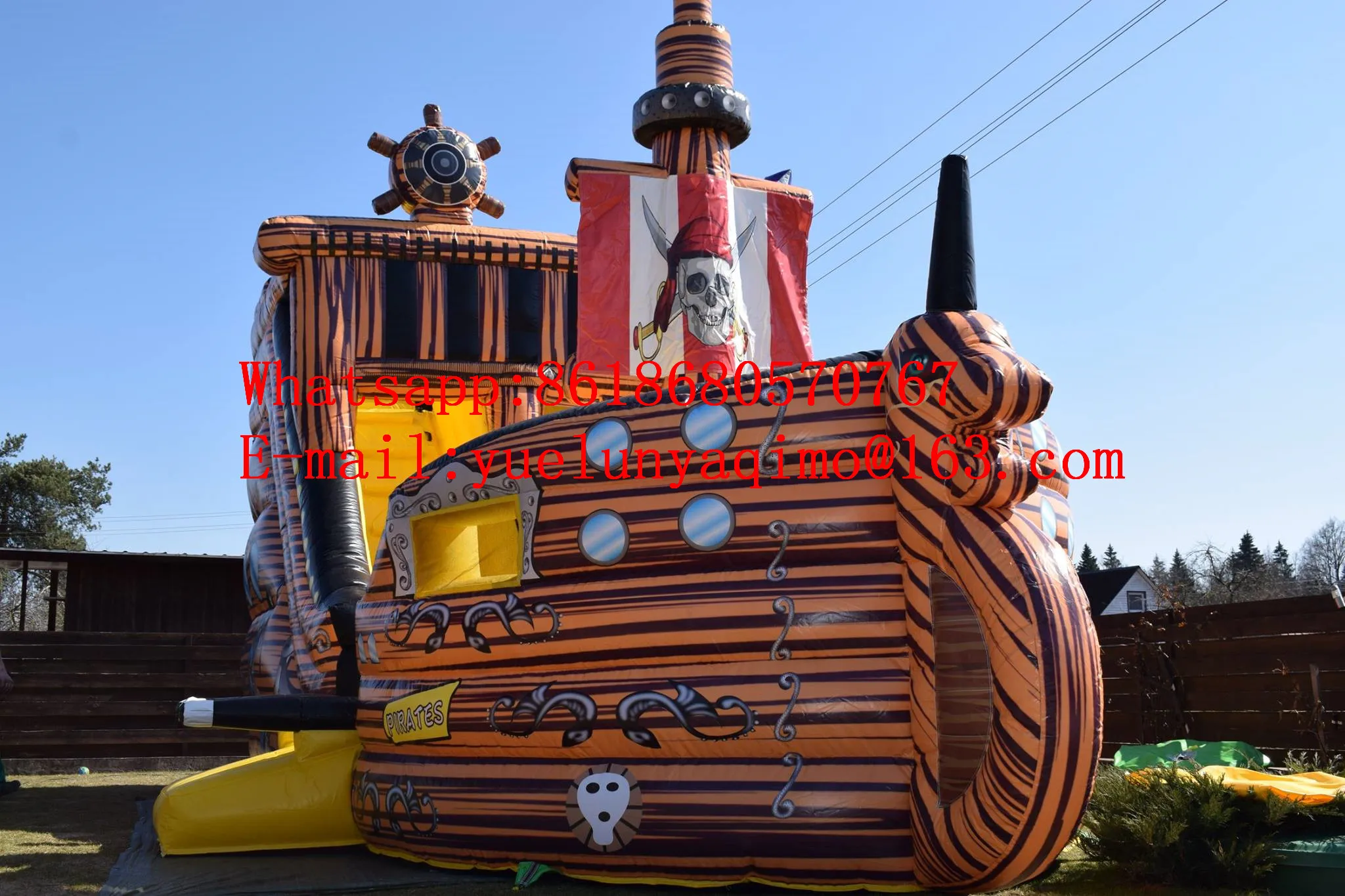 2023 Manufacturer Direct Sales of Bad Pirate Pirate Ship Slide Castle Combination YLY-012