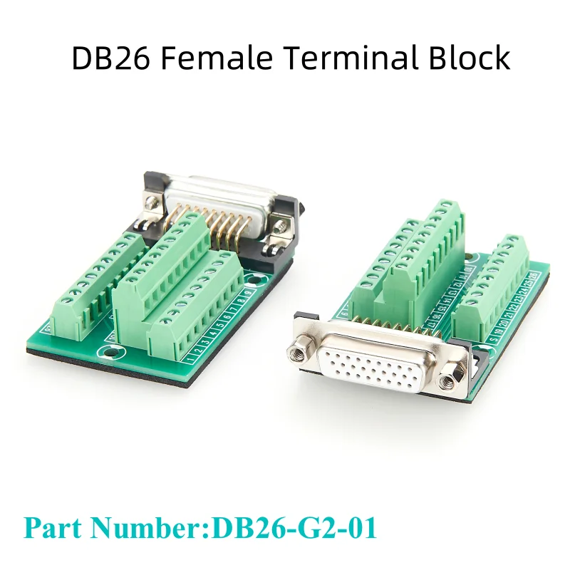 DB26 Screw Female Terminal Block Machining D-SUB 26Pin to Wiring ...