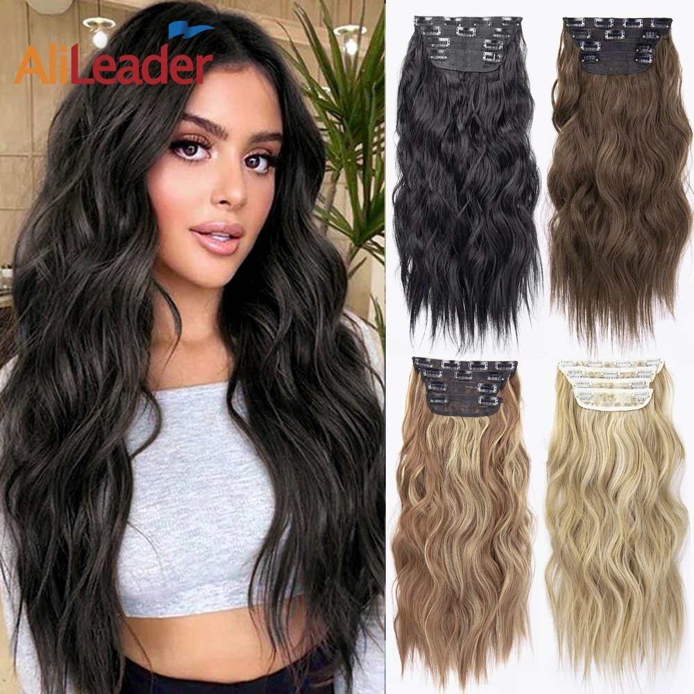 4pcs Thick Full Synthetic Hair Extension 11 Clip In Hair