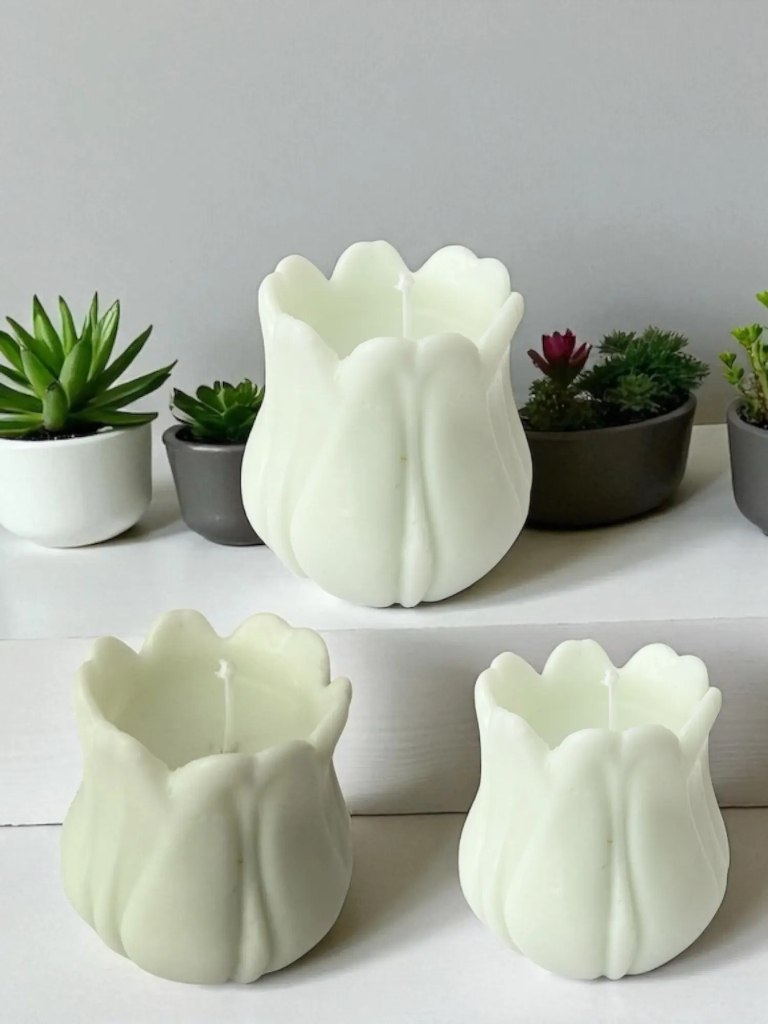 3D Tulip Flower Candle Mold photo review