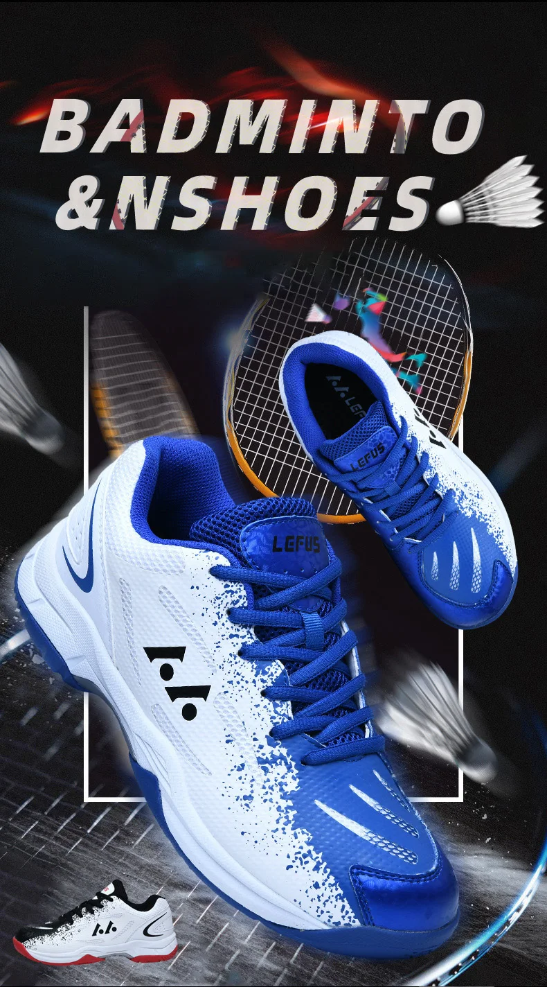 Description Picture 5 of itemBrand LEFUS 2023 Men Women Sports Table Tennis Badminton Shoes Pro Badminton Competition Tennis Training Sneakers zapatillas