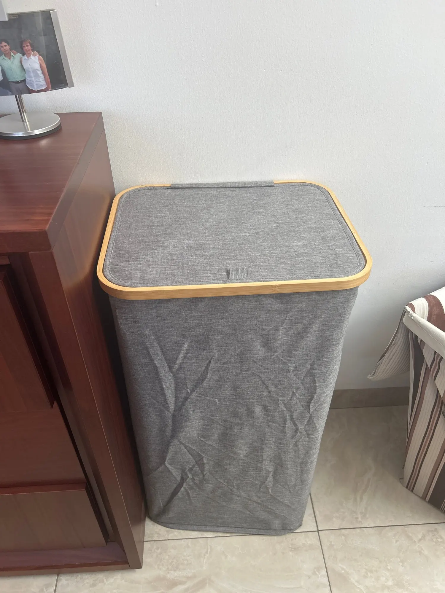 Amazon Large Capacity Foldable Laundry Basket Toy Organizer Bathroom Clothes Dirty Laundry Storage Bin Foldable Wicker Basket photo review