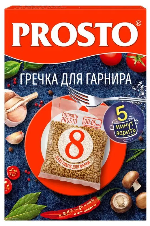 Упаковка из 12 пачек Гречка ядрица Prosto