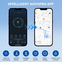 2026 mise à niveau AOVOPRO TX01 Smart APP Scooter électrique 350W/500W moteur puissant 36V25-45KM gamme adultes EScooter avec double frein 6