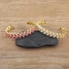 AIBEF Branch Leaf Shape Opening Adjustable Bracelet Decorative Jewelry Copper Cubic Zircon Ornaments Friend Woman Party Gift 3