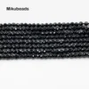 Wholesale (4strands) Natural Black Spinel 2mm Faceted Round Loose Beads Shinny Stone For Jewelry Making DIY Bracelet Necklace 1