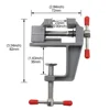 1pc Mini Aluminum Hobby Vice - Compact Multifunctional Clip Workbench, Small Repair, and DIY Projects - Durable, Adjustable 6