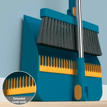 Long Handle Broom & Dustpan Set 1