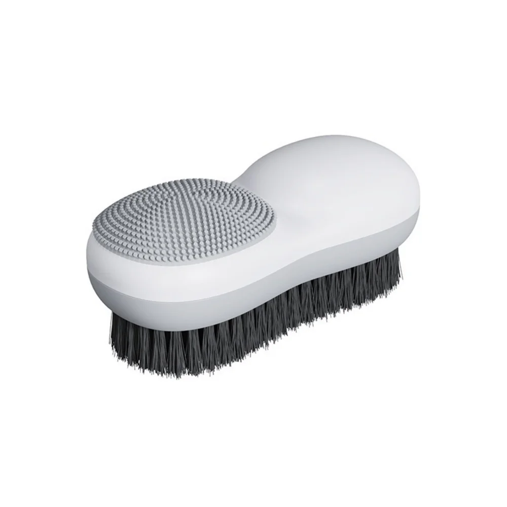 Dual-Sided Soft Bristle Laundry Stain Remover Brush