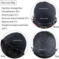 Perruques Pixie pour femmes noires, cheveux synthétiques, perruque Afro Pixie noire, perruques courtes pour femmes noires, perruques courtes bouclées pour femmes 6