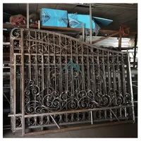Home Steel Garden Fence Driveway Wrought Iron Gates Design For Home China Manufacturers Suppliers 1