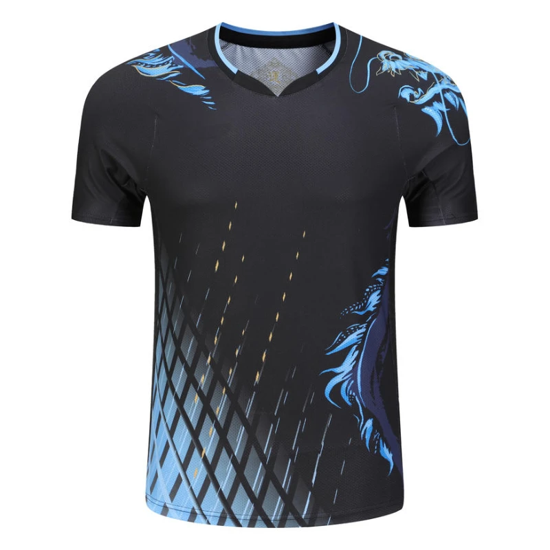 Table Tennis Clothing Print Badminton Tennis T-shirt for Men Women Kids China Dragon 3D Printed Table Tennis Uniform Tops Couple Volleyball Clothes