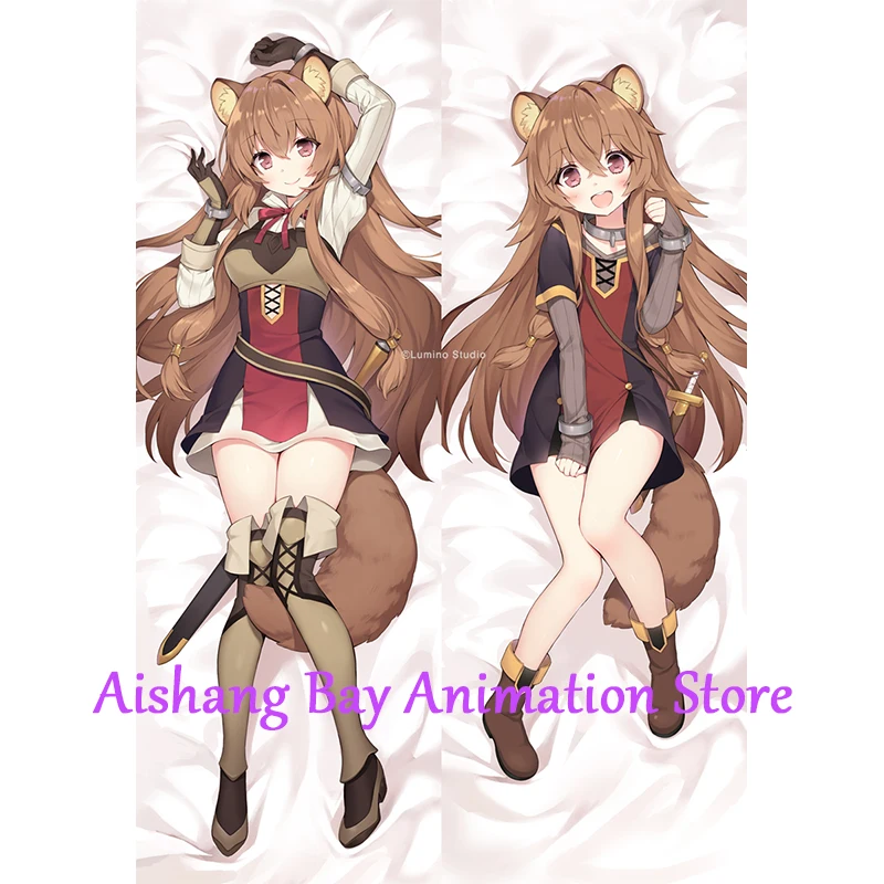 

Dakimakura Anime Pillow Cover Raphtalia Double Sided Print Life-size Body Decoration