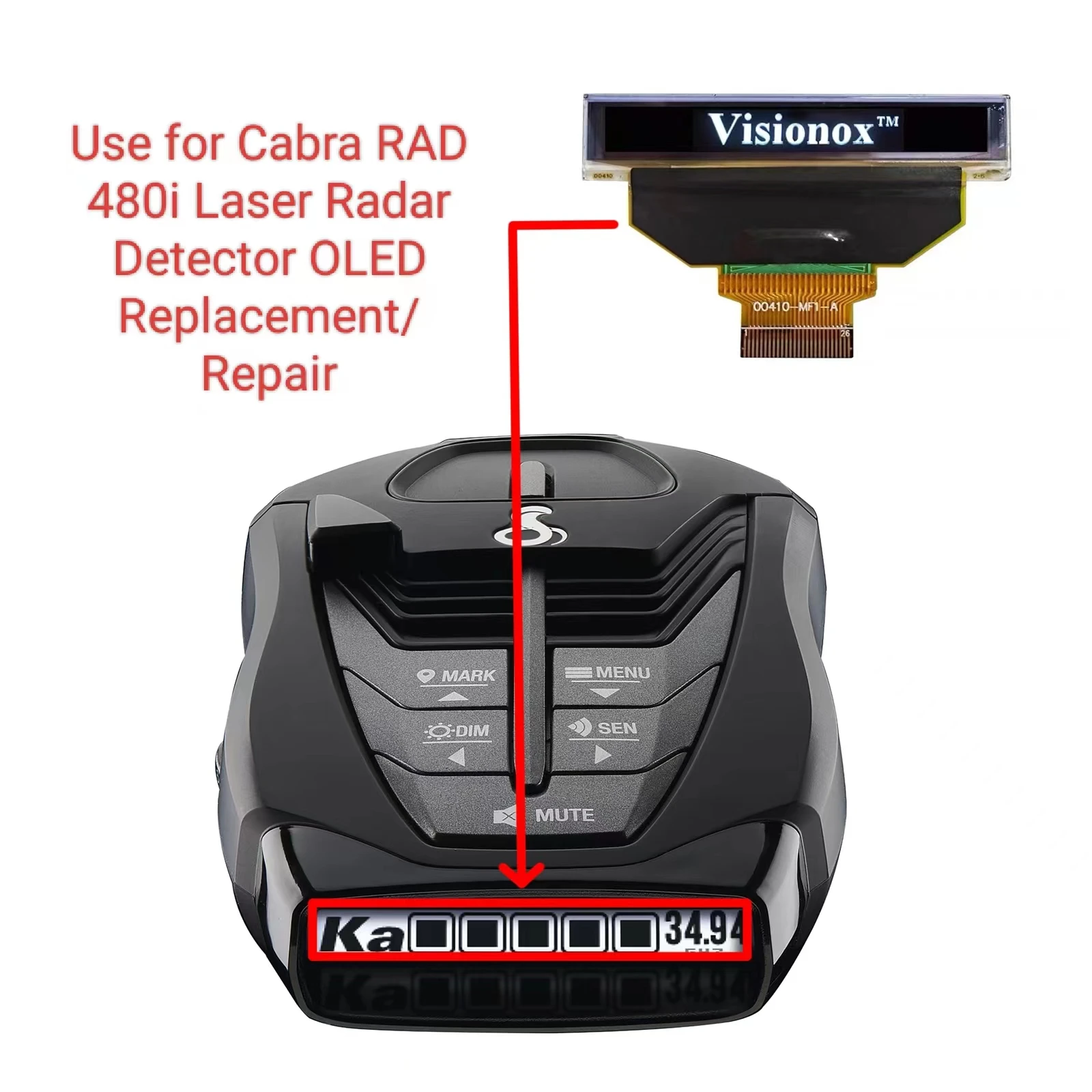 New-Cobra-RAD-480i-Laser-Radar-Detector-Original-Oled-Screen