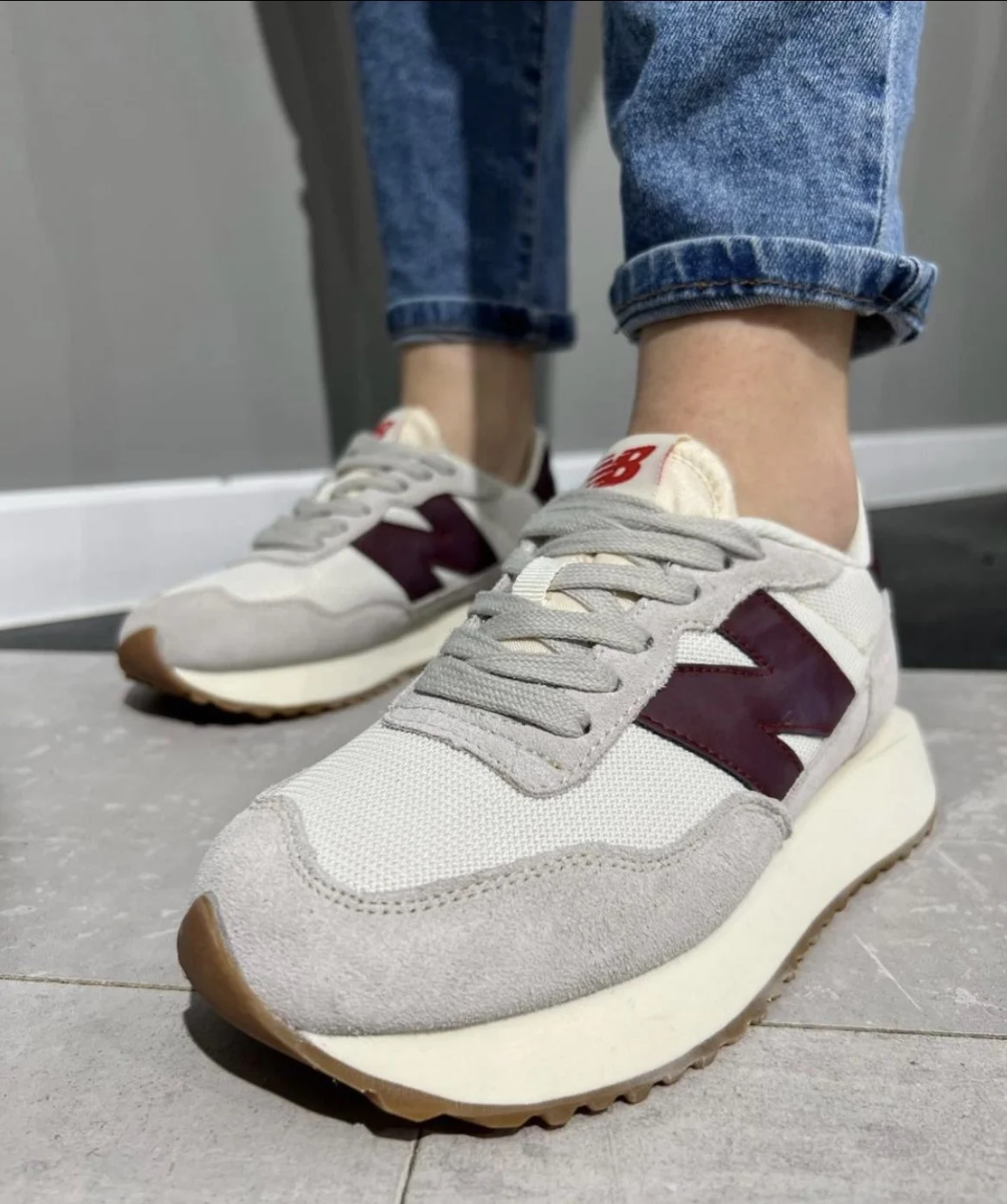 Кроссовки New Balance женская спортивная обувь из натуральной кожи 2021