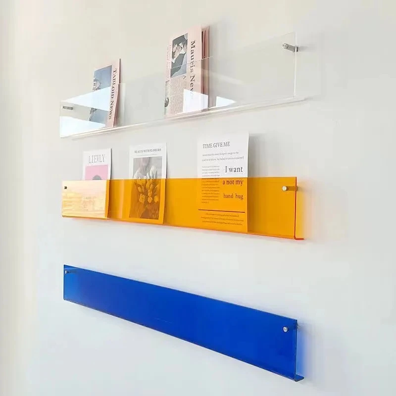 4050cmAcrylicWallShelfPunchingInstallationAcrylicWallMounted