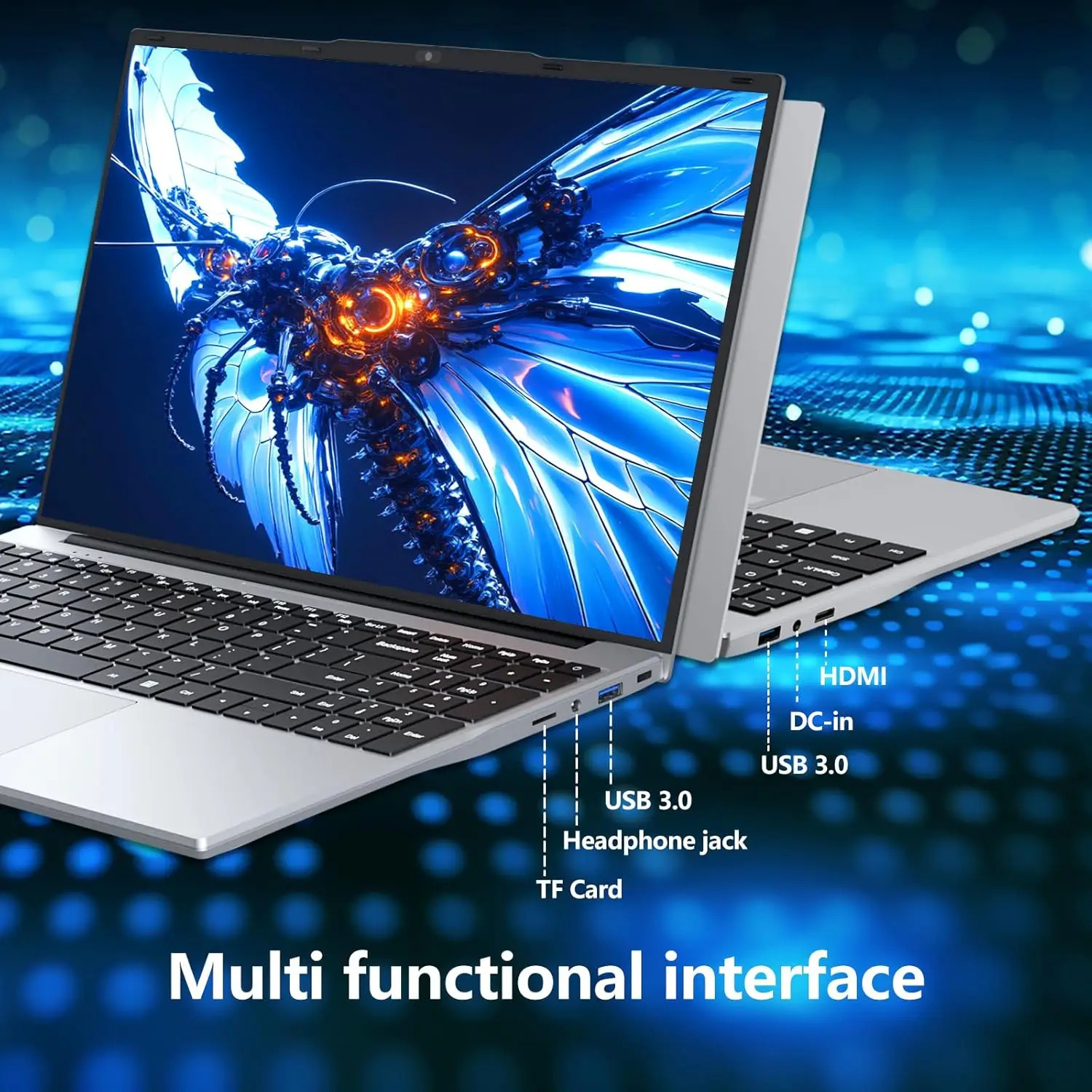 15.6“ Gaming Laptop Computer Intel I9 10980Hk I3 6100 Laptop Pc Gamer 16Gb Ram 1Tb 2Tb Ssd Fingerprint Unlock Notebook Pc with Backlight - immagine 6