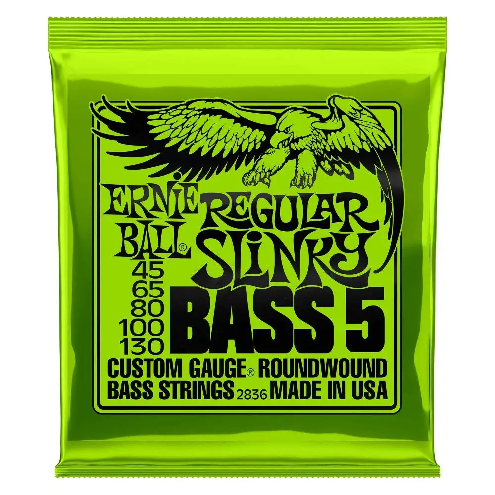 

Ernie ball 2836 Regular Slinky 5 Wound Bass String Guitar String Nickel-plated Rust-proof Strings Musical Instruments 2824 2833