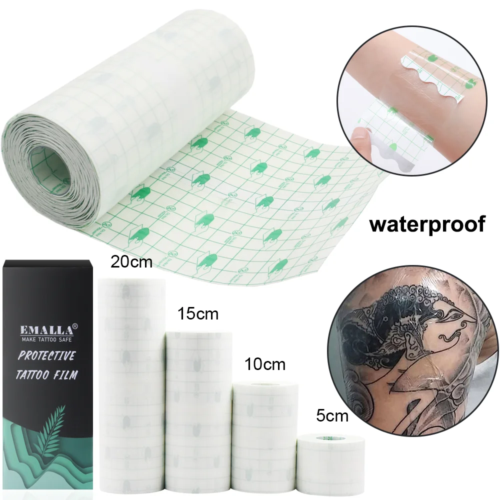 Emalla 10m Tattoo Film Aftercare Waterproof Bandage Roll Wound