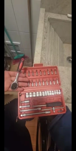 Kit Chaves Jogo Catraca Reversível Soquetes 46 Peças + Maleta photo review