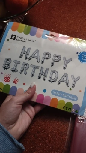 Blue Foil Birthday Balloon Set photo review