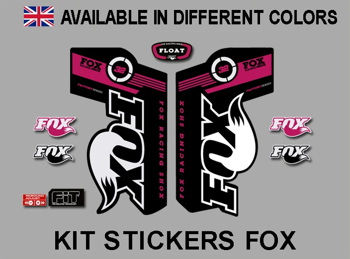 Fox Float 32 Ref: Pad02 Adesivi Mtb Per Mountain Bike In Vinile Da Ciclismo Compatibili