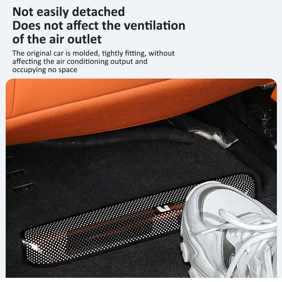 Powlamks TES La Model 3 Under Seat Air Outlet Vent Cover, Backseat Air Flow Vent - Foto 4