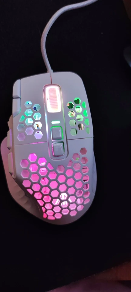 SOLAKAKA SM809 Wired RGB Gaming Mouse 22800 DPI MMO photo review