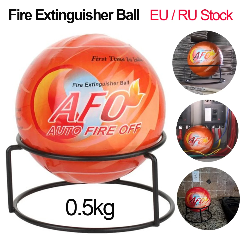 AFO-Extincteur automatique pour voitures et maisons, boule de feu, poudre  sèche, dispositif de suppression, 1.3kg avec support rapide