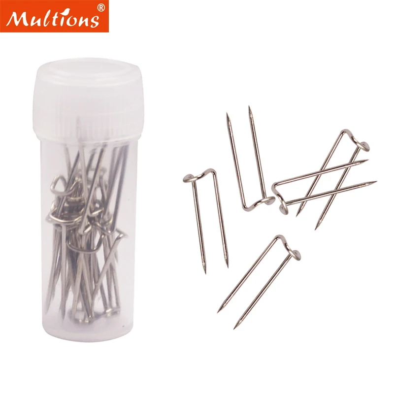 100pcsStainlessSteelPinsSilverUPinforJewelryDisplayQuiltAppliqueDressmakerPins